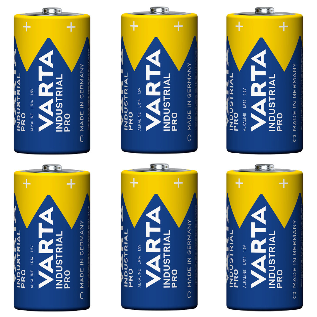 6x bateria R-14 LR14 C 1,5V alkaliczna Varta Industrial Pro