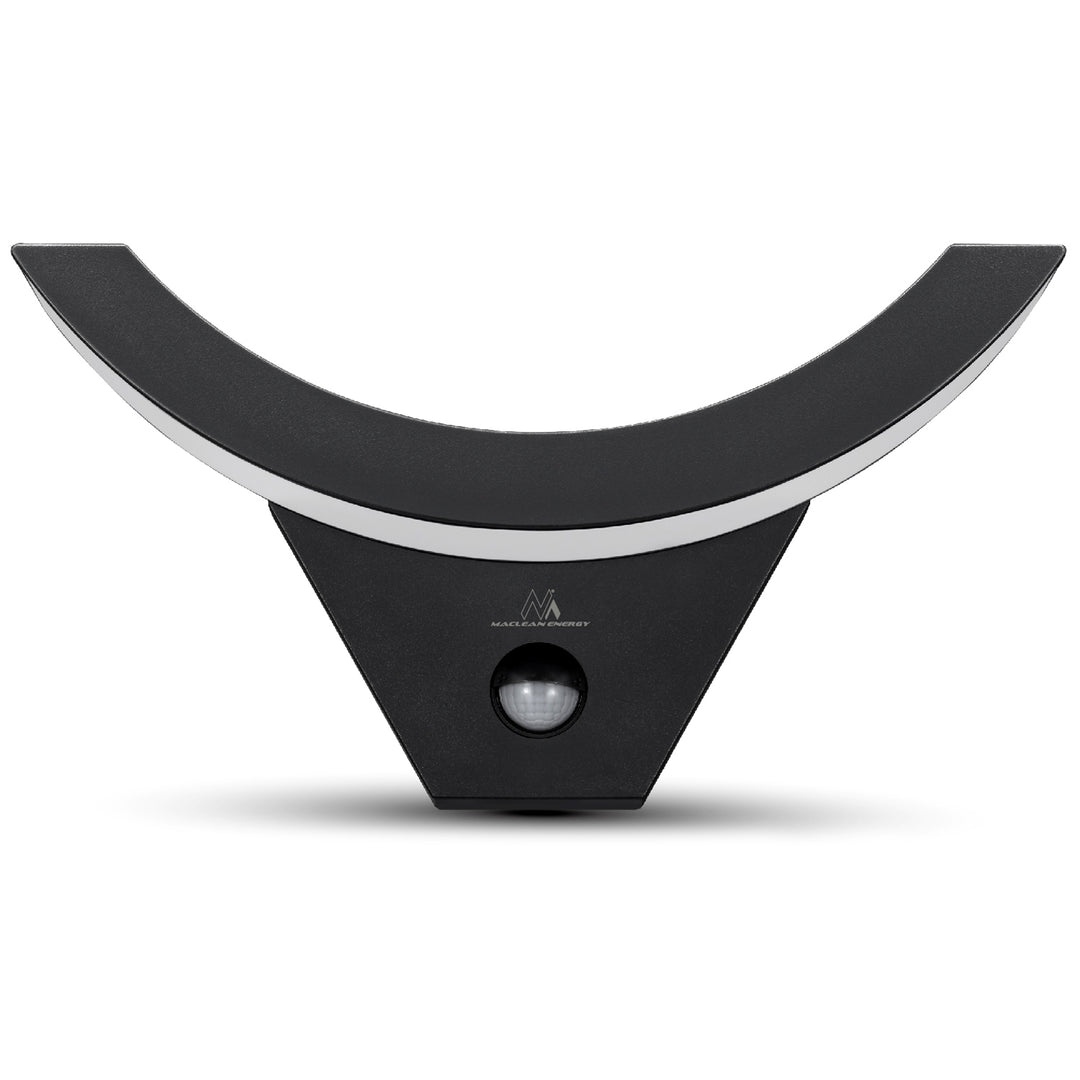 Lampa LED z czujnikiem ruchu Maclean, czujnik ruchu na podczerwień, kolor czarny, 10W, IP54, 800lm, MCE290 B, 2 sztuki