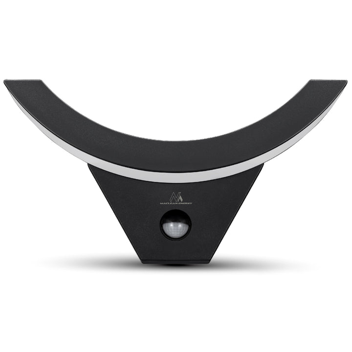 Lampa LED z czujnikiem ruchu Maclean, czujnik ruchu na podczerwień, kolor czarny, 10W, IP54, 800lm, MCE290 B, 2 sztuki