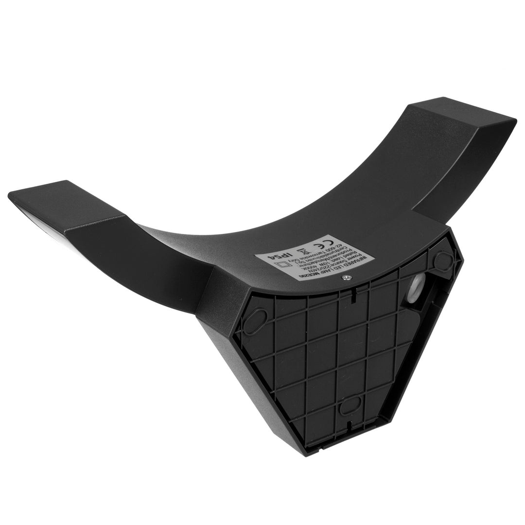 Lampa LED z czujnikiem ruchu Maclean, czujnik ruchu na podczerwień, kolor czarny, 10W, IP54, 800lm, MCE290 B, 2 sztuki