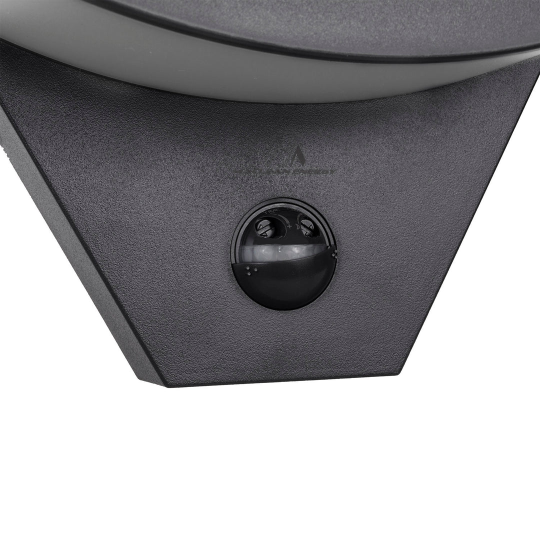 Lampa LED z czujnikiem ruchu Maclean, czujnik ruchu na podczerwień, kolor czarny, 10W, IP54, 800lm, MCE290 B, 2 sztuki