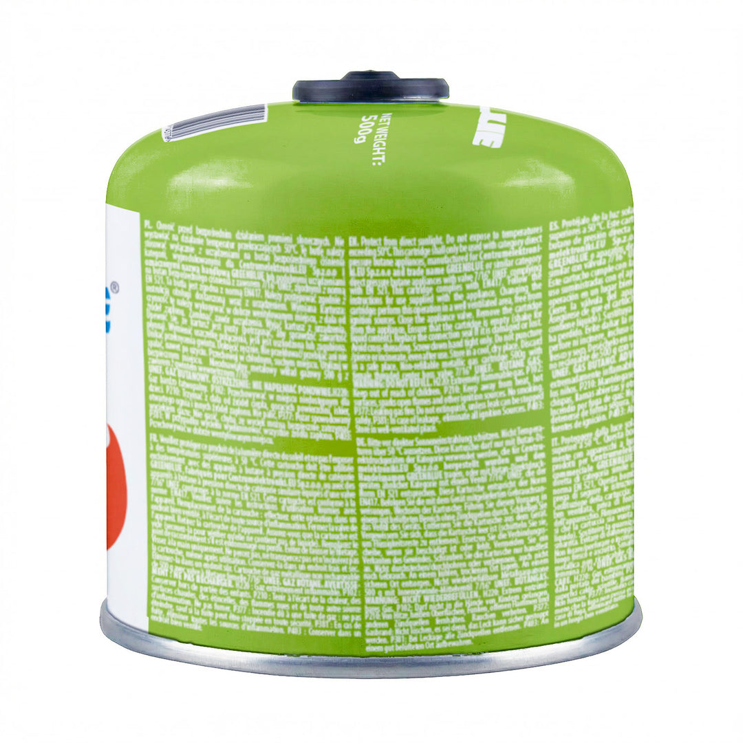 6x kartusz gazowy 500g GreenBlue. certyfikat: Pi 0437, zgodny z EN417, butan-propan, zakres -10°C do+ 40°C, zawór gwintowany 7/16'' GB499