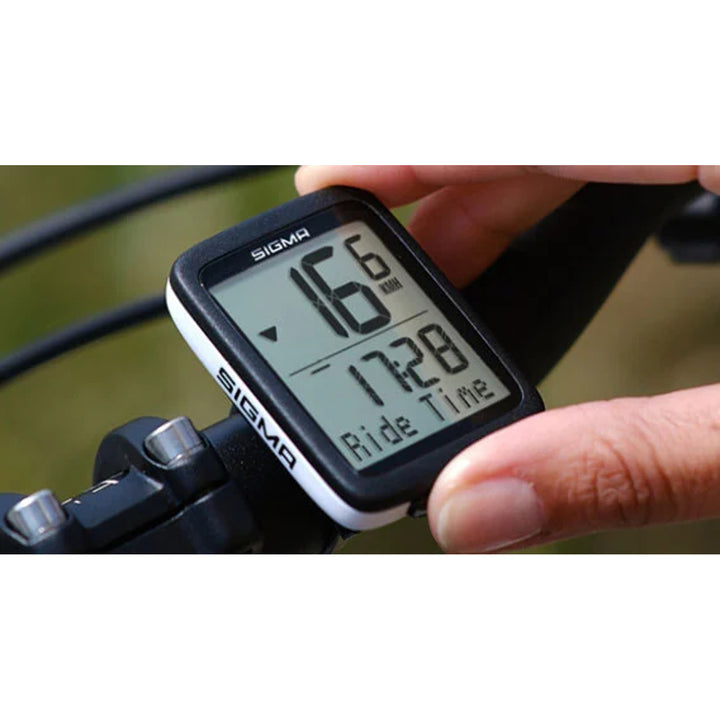 Licznik rowerowy Sigma BC 10.0 WR, wodoszczelny, odporny na warunki atmosferyczne, duży i czytelny wyświetlacz, 10 funkcji