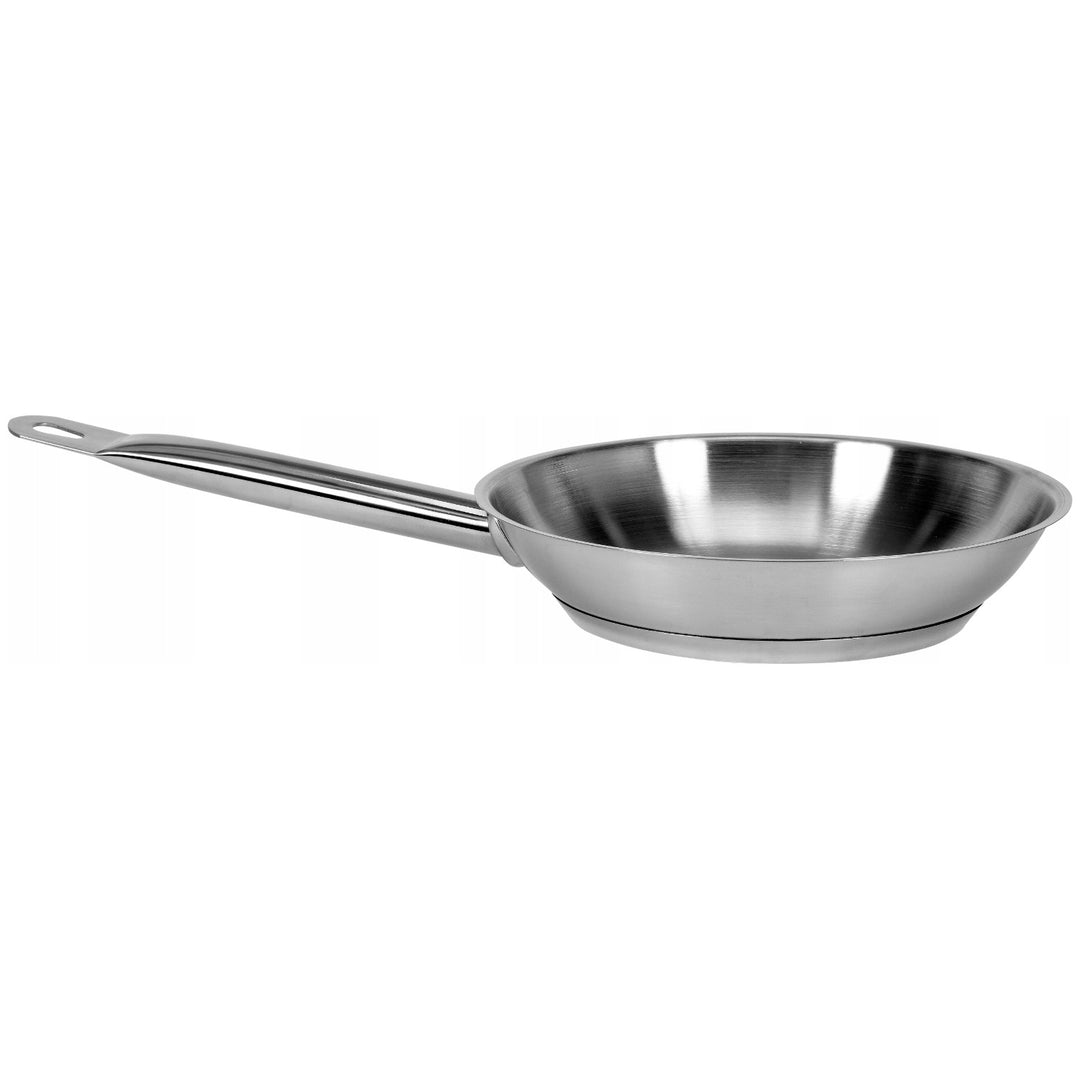 Profesjonalna patelnia gastronomiczna Yato Gastro, do każdego rodzaju kuchenki, ze stali nierdzewnej, średnica 20 cm, pojemność 1,3L, nadaje się do mycia w zmywarce, YG-00100