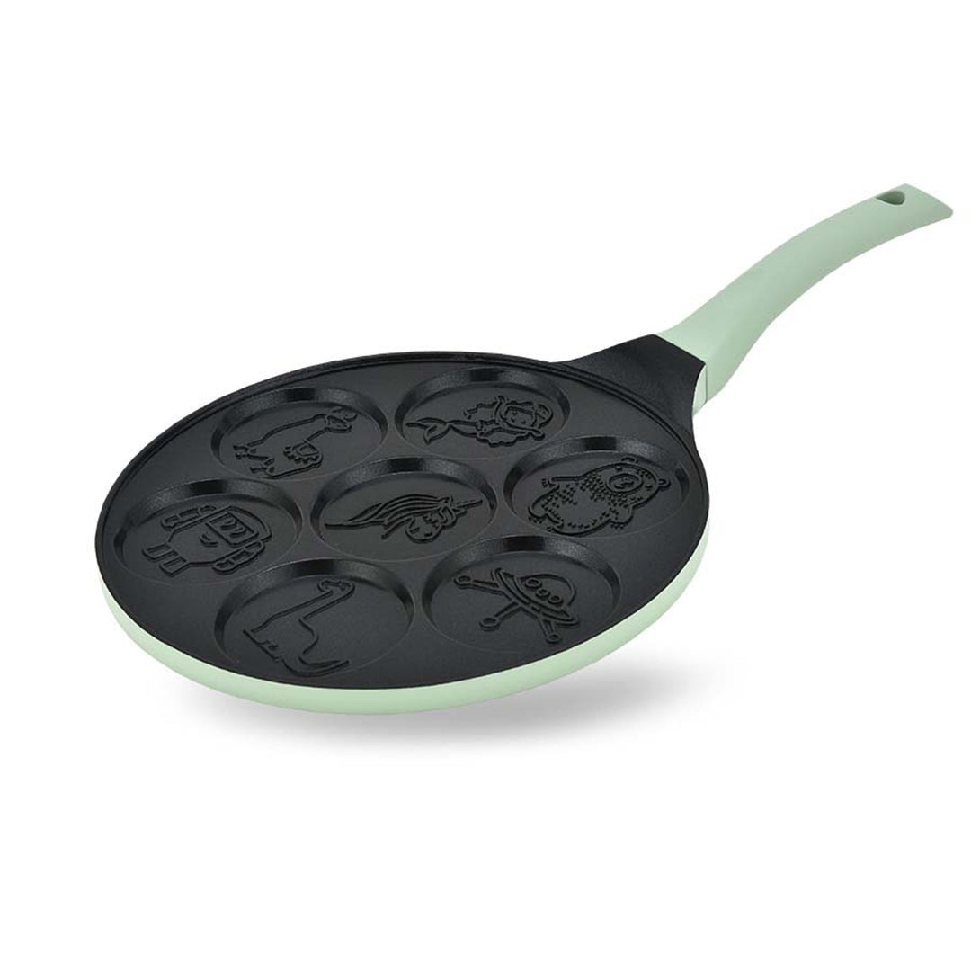 Patelnia naleśnikowa pancake Maestro, wzór bajkowe postacie, średnica 26cm, powłoka non-stick, silikonowa rączka, kompatybilna z każdym rodzajem kuchenki, MR-1222-D