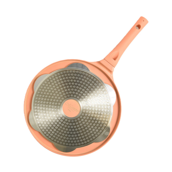 Patelnia naleśnikowa pancake Maestro, wzór emotki, średnica 26cm, powłoka non-stick, silikonowa rączka, kompatybilna z każdym rodzajem kuchenki, MR-1222-B