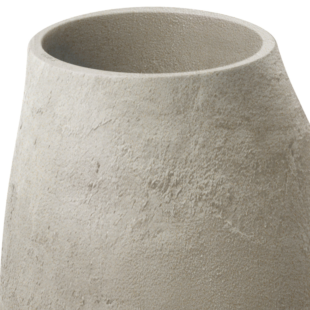 Donica Ethick Epocco Bold, średnica 48 cm, wysokość 60 cm, matowe wykończenie, odporna na warunki atmosferyczne, otwór drenażowy, kolor piaskowy, TEP48B-101GR