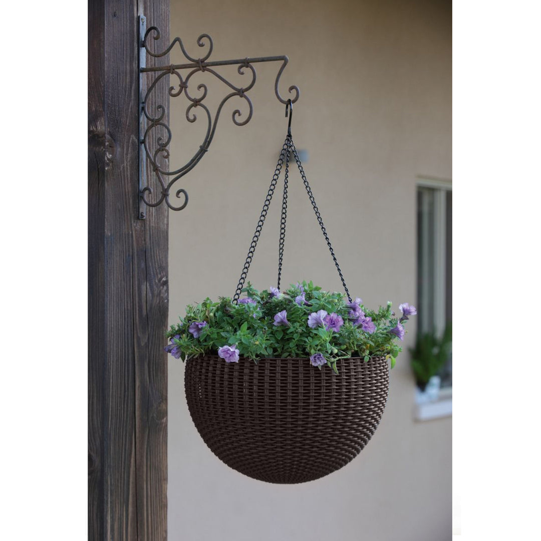 Doniczka wisząca Keter Sphere Planter, kolor brązowy, 3 sztuki