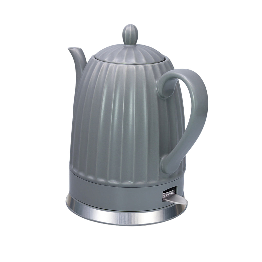 Ceramiczny czajnik elektryczny Maestro, kolor szary, moc 1500W, pojemność 1,5L, obrotowa podstawka, wskaźnik poziomu wody, przewód zasilający 65cm, MR-077