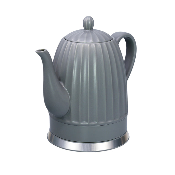 Ceramiczny czajnik elektryczny Maestro, kolor szary, moc 1500W, pojemność 1,5L, obrotowa podstawka, wskaźnik poziomu wody, przewód zasilający 65cm, MR-077
