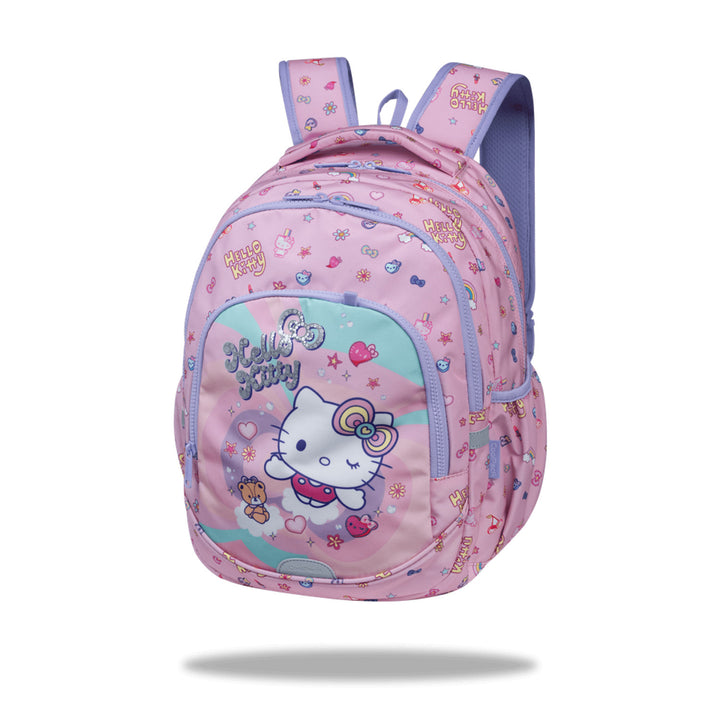 Plecak szkolny Hello Kitty Coolpack, rozmiar Primo Pro (16"), wyprofilowane plecy i wyściełane szelki, 2 komory główne i kieszeń na laptopa, wzmocniony spód, F162025