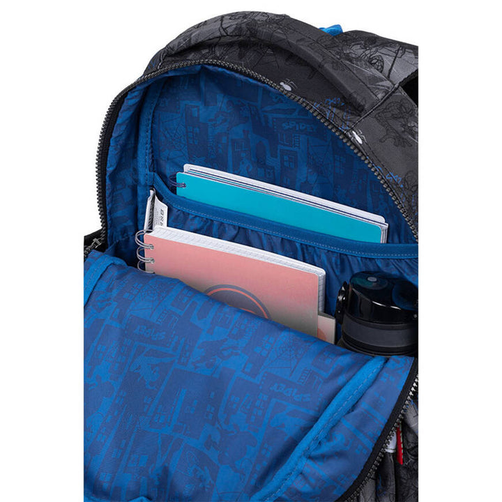 Plecak szkolny Spiderman Coolpack, rozmiar Jerry (15"), wyprofilowany tył, 3 pojemne komory, wzmocniony spód, F029777