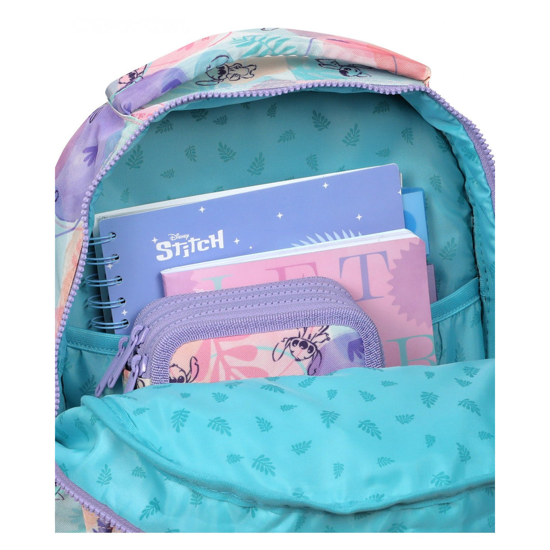 Zestaw szkolny Stitch Coolpack, Plecak 2-komorowy Jerry (15"), Piórnik Jumper 3 oraz worek sportowy na buty