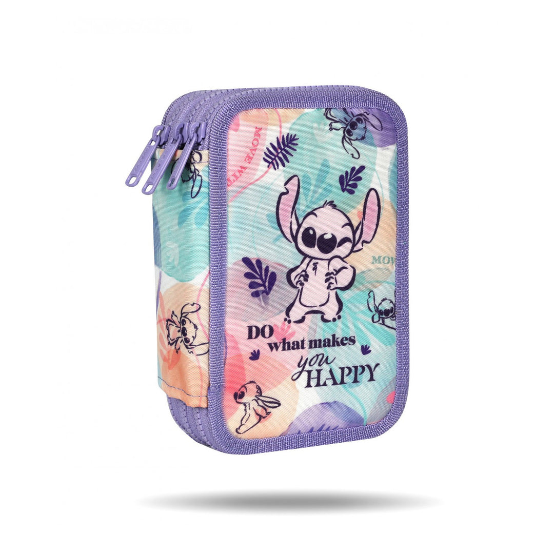 Zestaw szkolny Stitch Coolpack, Plecak 2-komorowy Jerry (15"), Piórnik Jumper 3 oraz worek sportowy na buty