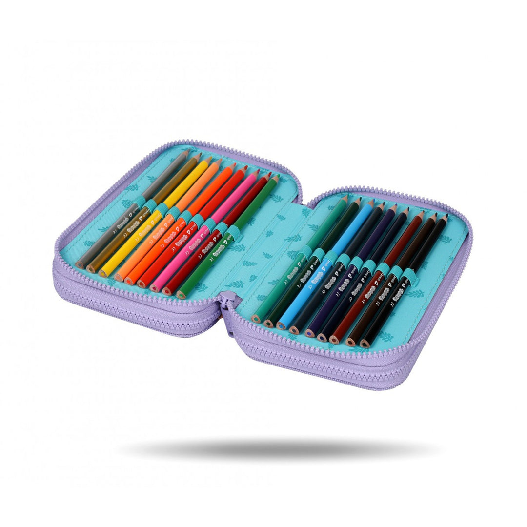 Zestaw szkolny Stitch Coolpack, Plecak 2-komorowy Jerry (15"), Piórnik Jumper 3 oraz worek sportowy na buty
