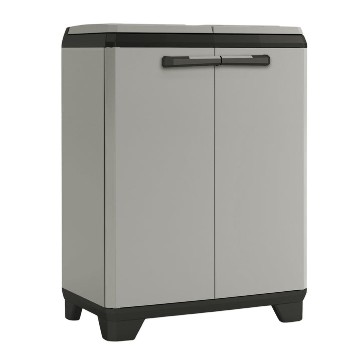 Szafka do segregacji odpadów Keter Planet, pojemność 2x110L, kolor szary, 68x39x92 cm, 246640