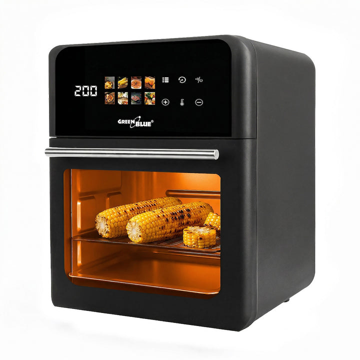 Frytkownica beztłuszczowa AIR FRYER GreenBlue, mocna 1800W, pojemność 10l, 8 programów, akcesoria, timer, GB950 + termometr/sonda do żywności, GreenBlue GB178