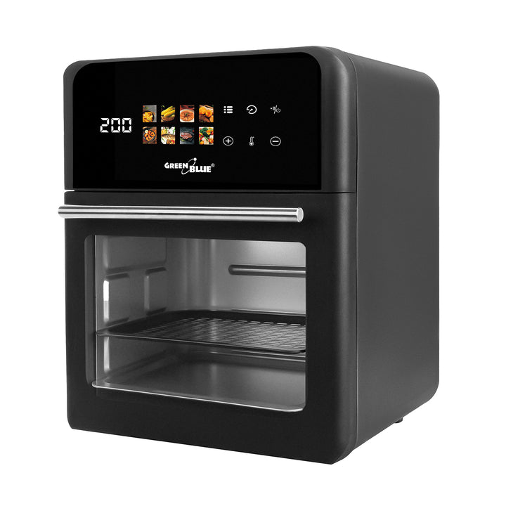 Frytkownica beztłuszczowa AIR FRYER GreenBlue, mocna 1800W, pojemność 10l, 8 programów, akcesoria, timer, GB950 + termometr/sonda do żywności, GreenBlue GB178