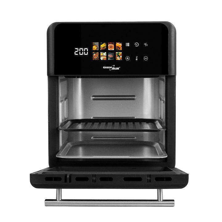 Frytkownica beztłuszczowa AIR FRYER GreenBlue, mocna 1800W, pojemność 10l, 8 programów, akcesoria, timer, GB950 + termometr/sonda do żywności, GreenBlue GB178