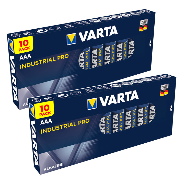 20x bateria R-03 LR03 AAA alkaliczna Varta Industrial 4003
