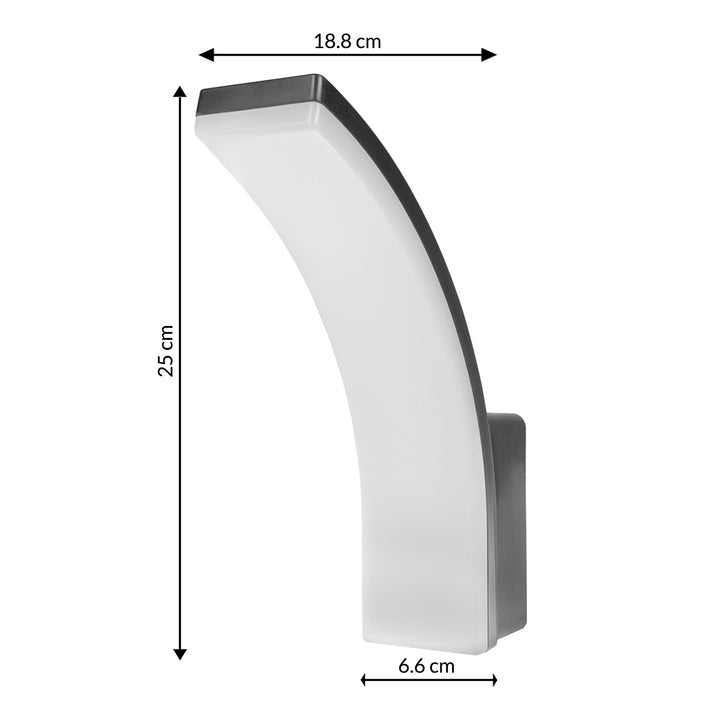 Lampa LED Maclean, kolor szary, 20W, IP65, 2750lm, barwa neutralna biała (4000K) MCE511 GR, 2 sztuki
