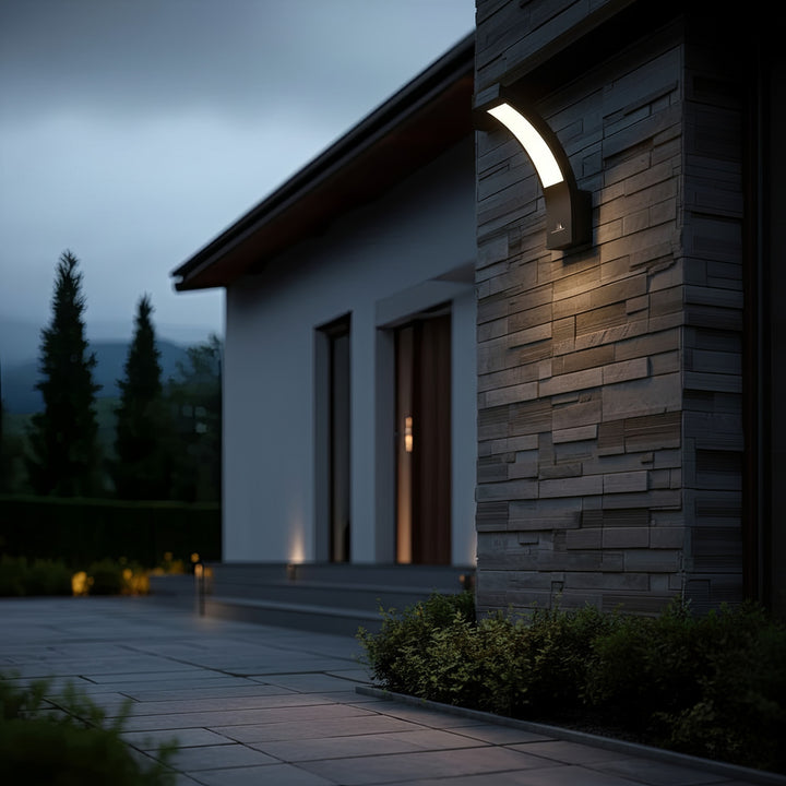 Lampa elewacyjna LED Maclean, 800lm, IP54, 10W, barwa naturalna biała (4000K), kolor czarny, MCE343 B, 2 sztuki
