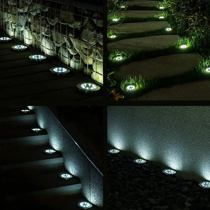 Solarna lampa najazdowa ogrodowa LED Maclean IP44, 12 LED SMD, 4000K, Ni-MH 600 mAh, 0,7W, MCE318, 4 sztuki