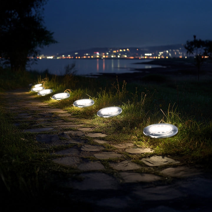Solarna lampa najazdowa ogrodowa LED Maclean IP44, 12 LED SMD, 4000K, Ni-MH 600 mAh, 0,7W, MCE318, 4 sztuki