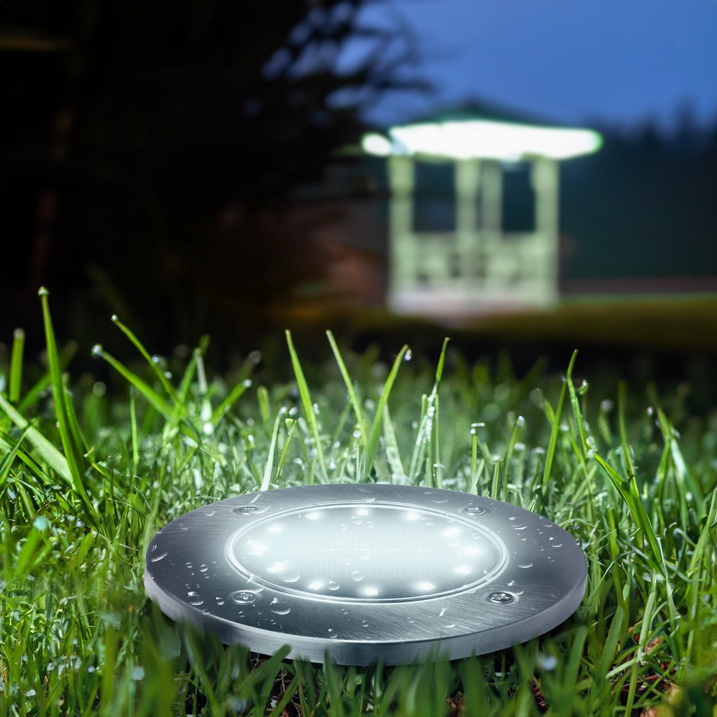 Solarna lampa najazdowa ogrodowa LED Maclean IP44, 12 LED SMD, 4000K, Ni-MH 600 mAh, 0,7W, MCE318, 4 sztuki