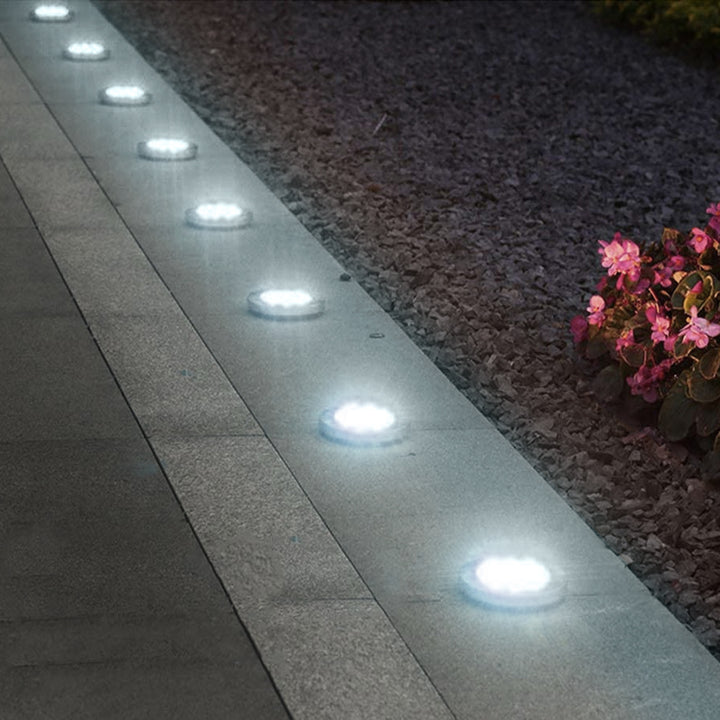 Solarna lampa najazdowa ogrodowa LED Maclean IP44, 12 LED SMD, 4000K, Ni-MH 600 mAh, 0,7W, MCE318, 4 sztuki