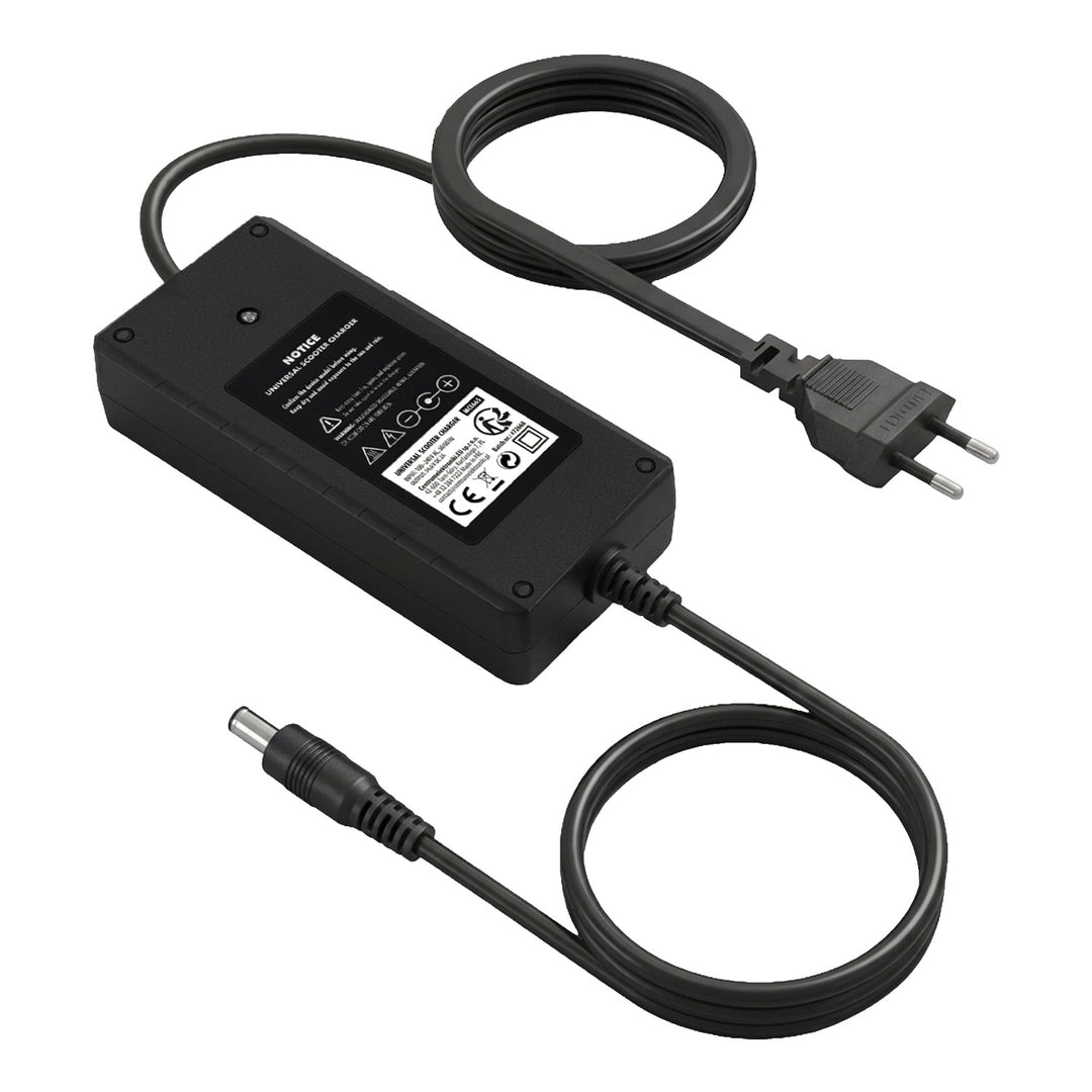 Uniwersalna ładowarka / Zasilacz Maclean Energy, do hulajnóg, 54,6V DC, 2A, Max 110W, Fast Charging, 6 wtyczek, MCE665