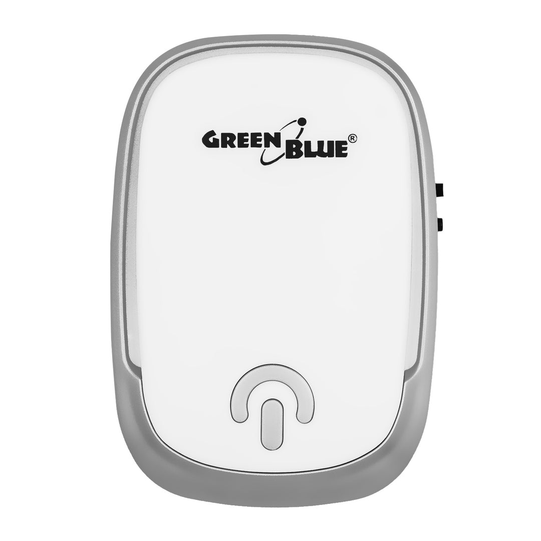 Dzwonek bezprzewodowy GreenBlue, 38 melodii, 90dB, biały, zasięg do 200m, GB404 W