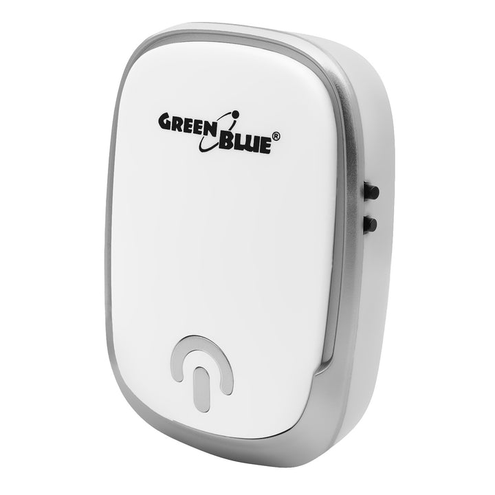 Dzwonek bezprzewodowy GreenBlue, 38 melodii, 90dB, biały, zasięg do 200m, GB404 W