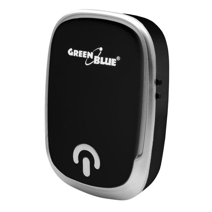 Dzwonek bezprzewodowy GreenBlue, 38 melodii, 90dB, czarny, zasięg do 200m, GB404 B