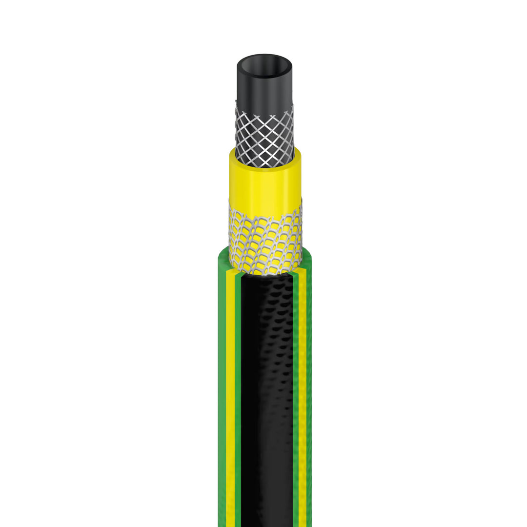 Wózek na wąż Cellfast Aluplus 1/2" 60m + wąż ogrodowy Cellfast Green ATS2 1/2" 25m + zestaw ze zraszaczem prostym Cellfast Basic 1/2"