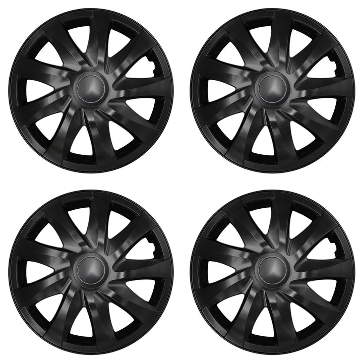 Kołpaki uniwersalne 15'' NRM DRACO black mat 4 sztuki
