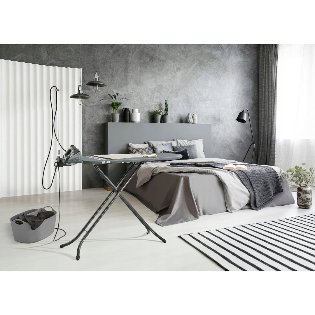 Deska do prasowania Leifheit Air Board M Black Plus, odbija ciepło i parę, regulacja wysokości, 72485