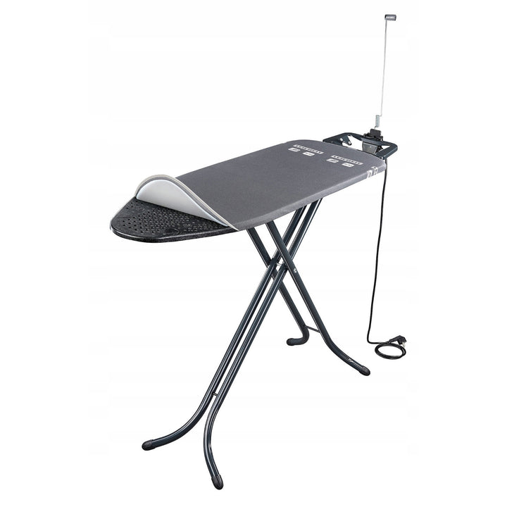 Deska do prasowania Leifheit Air Board M Black Plus, odbija ciepło i parę, regulacja wysokości, 72485