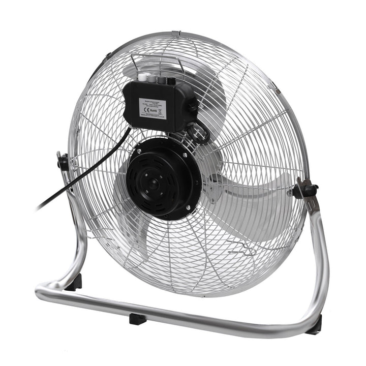 Wentylator podłogowy HanksAir, moc 80W, 3 poziomy pracy, wykonany ze stali chromowanej, średnica 40cm, długość przewodu 1,5m, W021