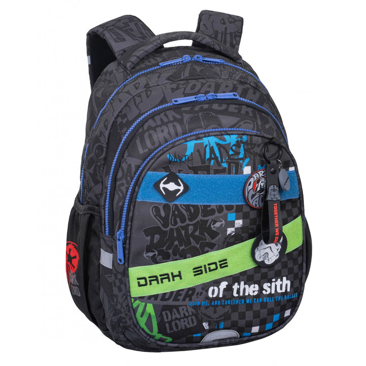 Zestaw szkolny Star Wars Coolpack, plecak 3-komorowy Jerry (15") z wyprofilowanymi plecami i regulowanymi szelkami oraz piórnik Jumper 3 z wyposażeniem