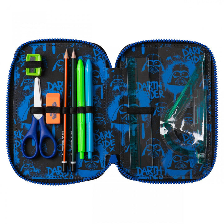Zestaw szkolny Star Wars Coolpack, plecak 3-komorowy Jerry (15") z wyprofilowanymi plecami i regulowanymi szelkami oraz piórnik Jumper 3 z wyposażeniem