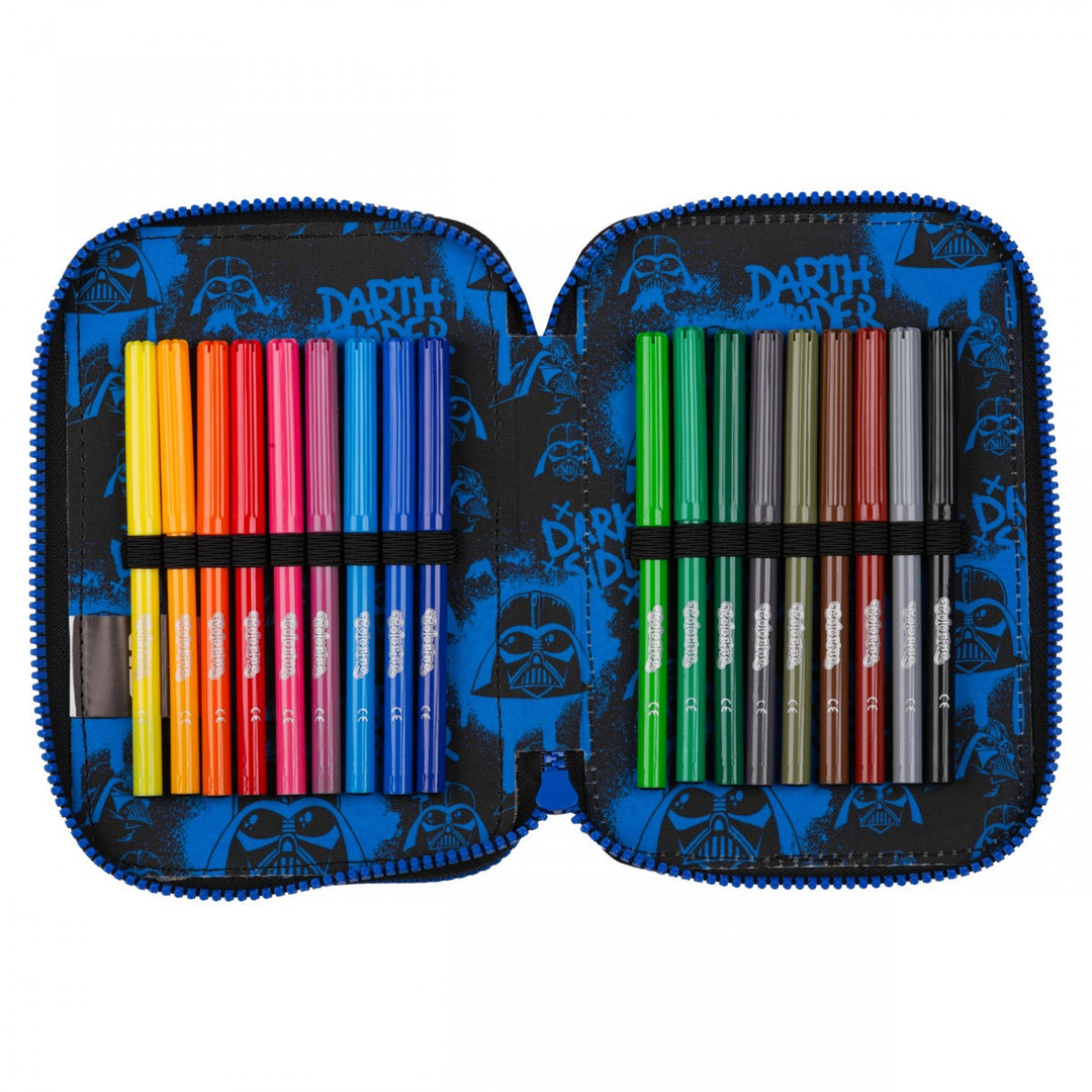 Zestaw szkolny Star Wars Coolpack, plecak 3-komorowy Jerry (15") z wyprofilowanymi plecami i regulowanymi szelkami oraz piórnik Jumper 3 z wyposażeniem