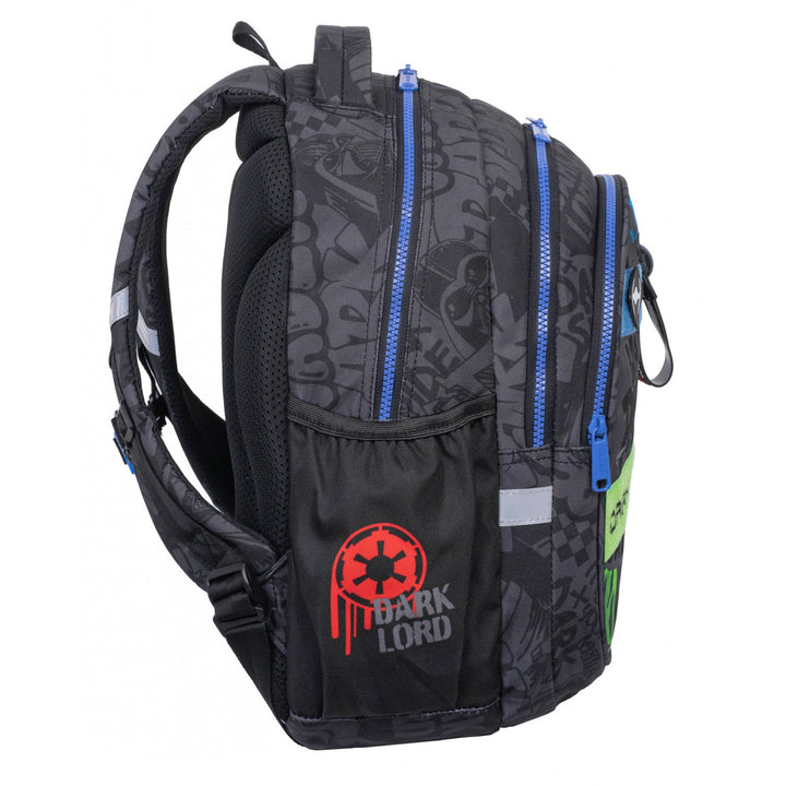 Zestaw szkolny Star Wars Coolpack, plecak 3-komorowy Jerry (15") z wyprofilowanymi plecami i regulowanymi szelkami oraz piórnik Jumper 3 z wyposażeniem