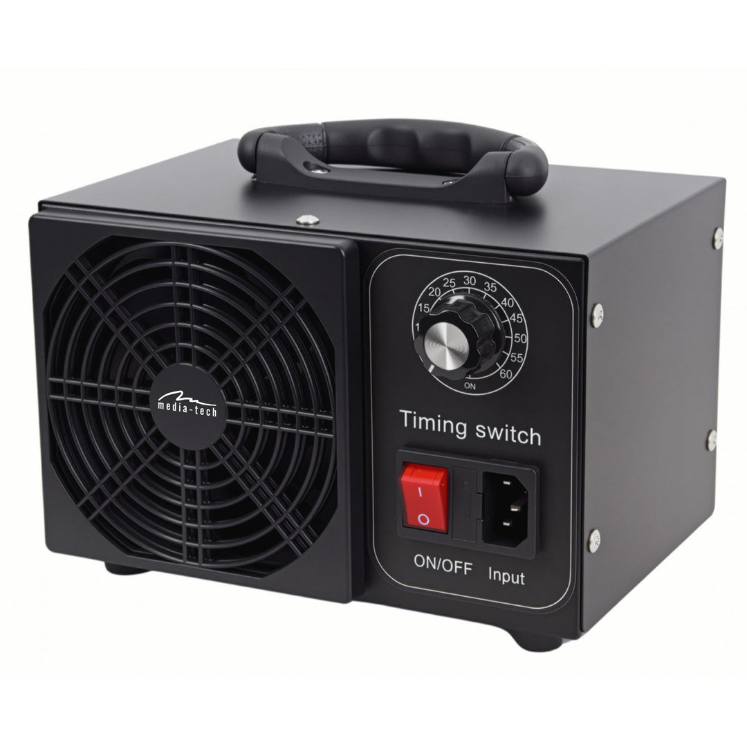 Profesjonalny ozonator do dezynfekcji i oczyszczania powietrza, Mediatech, Emisja ozonu: 60000 mg/h, TIMER, Moc: 140W, metalowa obudowa