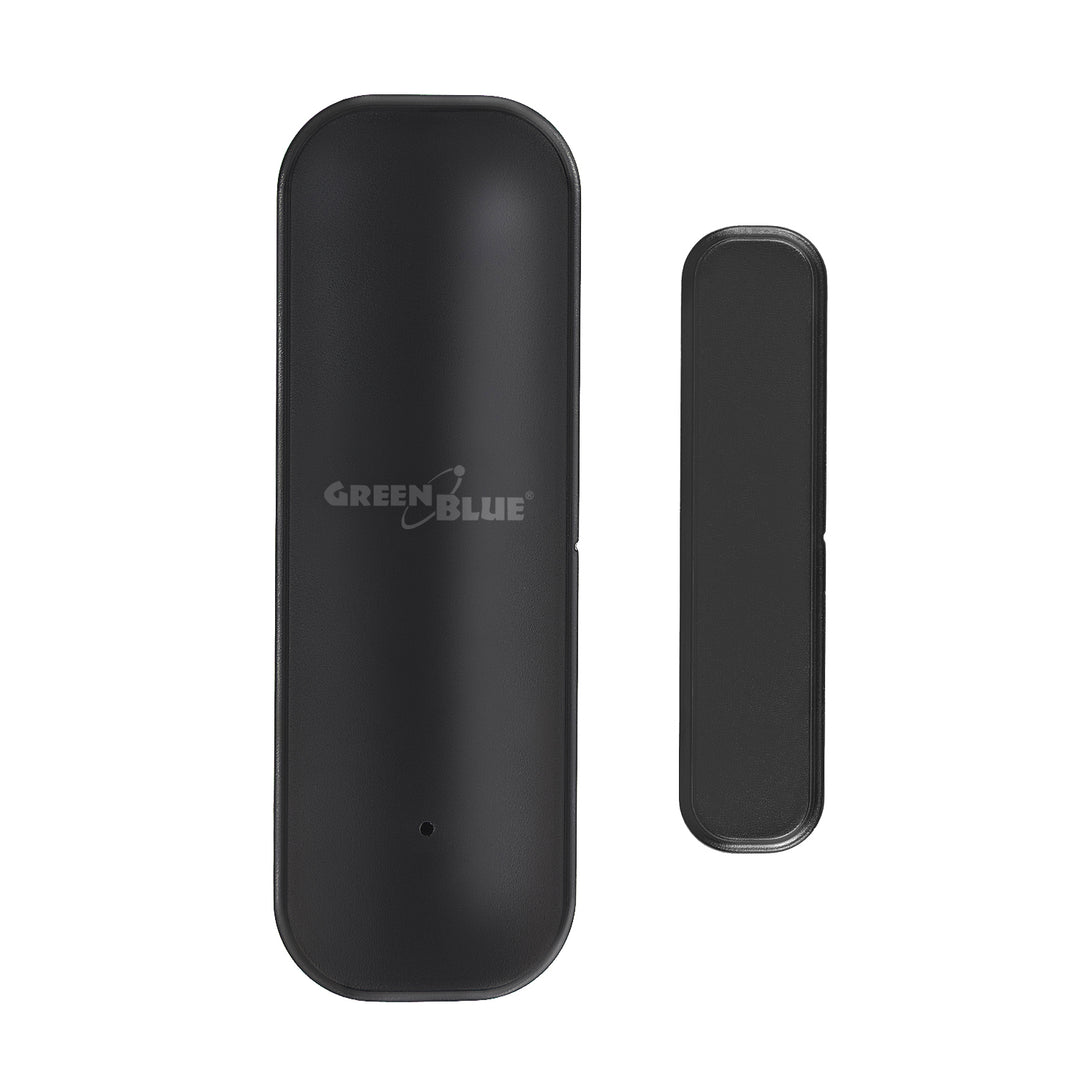 Bezprzewodowy kontraktron / czujnik otwarcia WiFi GreenBlue, Android/iOS, do drzwi / okien, 3.0V DC, LR03x2, GB479 B, 2 komplety