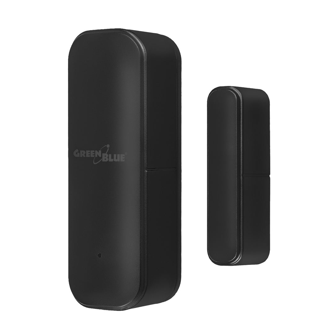 Bezprzewodowy kontraktron / czujnik otwarcia WiFi GreenBlue, Android/iOS, do drzwi / okien, 3.0V DC, LR03x2, GB479 B, 2 komplety