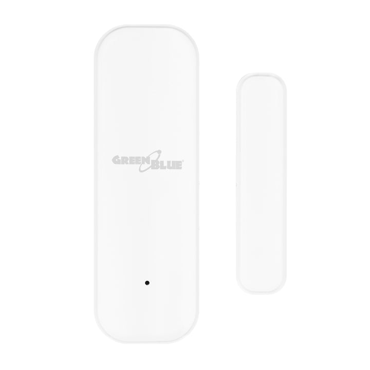 Bezprzewodowy kontraktron / czujnik otwarcia WiFi GreenBlue, Android/iOS, do drzwi / okien, 3.0V DC, LR03x2, GB479 W, 2 komplety