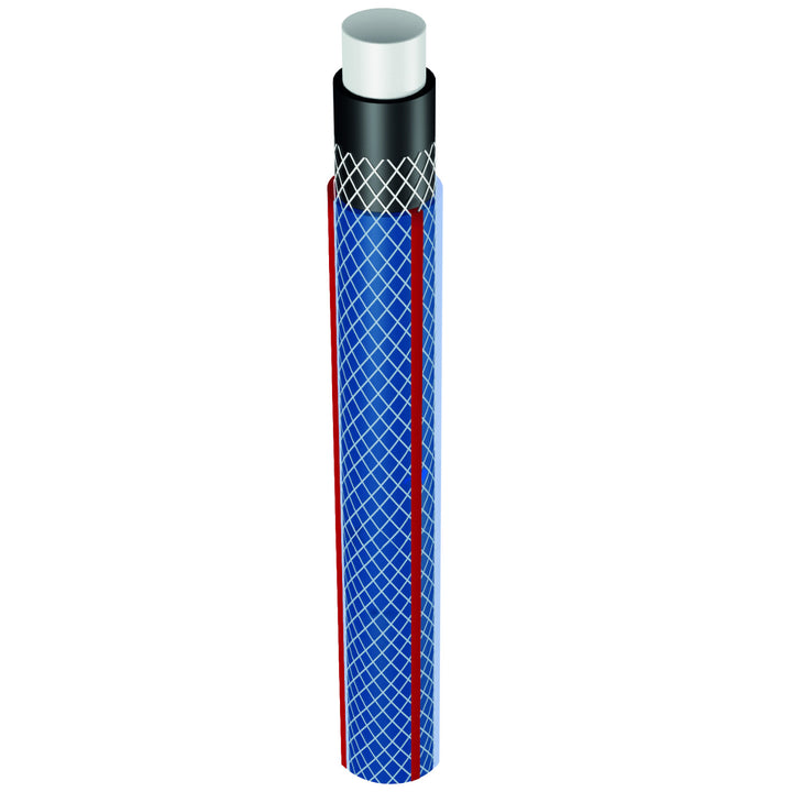 Wózek na wąż ogrodowy 1/2" 45m + Wąż ogrodowy Vartco Light Blue 1/2" 30m Agaplast
