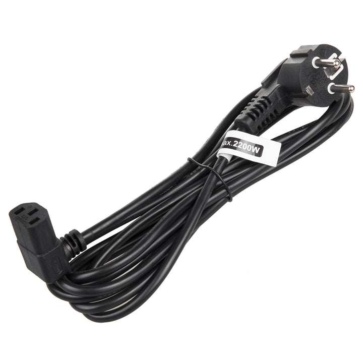 Kabel zasilający Maclean, kątowy, 3 pin, wtyk EU, 1,5m, MCTV-851, 3 sztuki