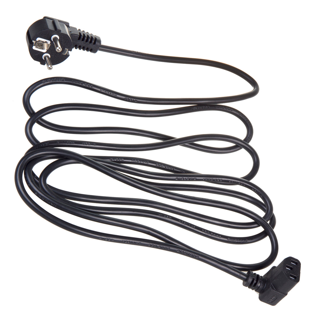 Kabel zasilający Maclean, kątowy, 3 pin, wtyk EU, 1,5m, MCTV-851, 3 sztuki
